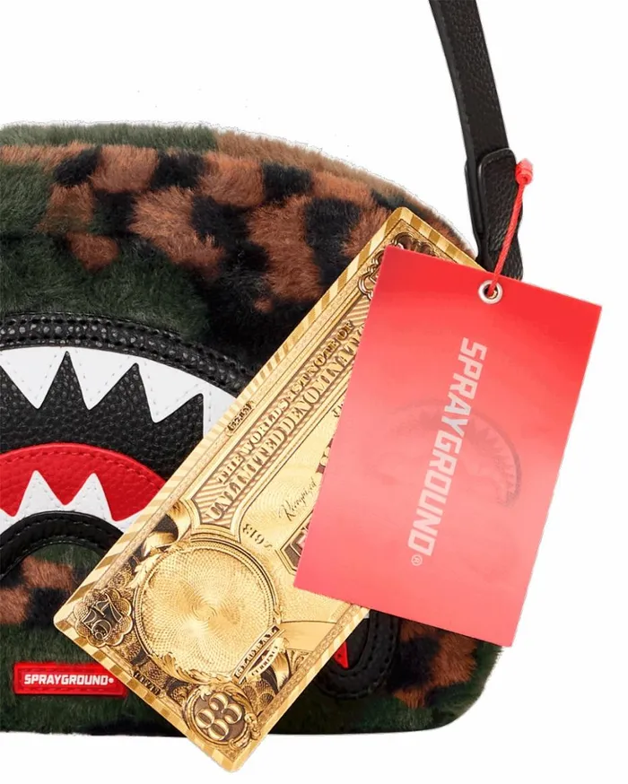 BIG SKY FUR SHARK MESSENGER BRICK BAG Bags SPRAYGROUND
