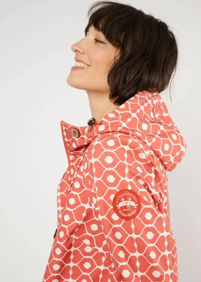 Blutsgeschwister Between Seasons Jacket Wild Weather Red Women Jackets and Coats