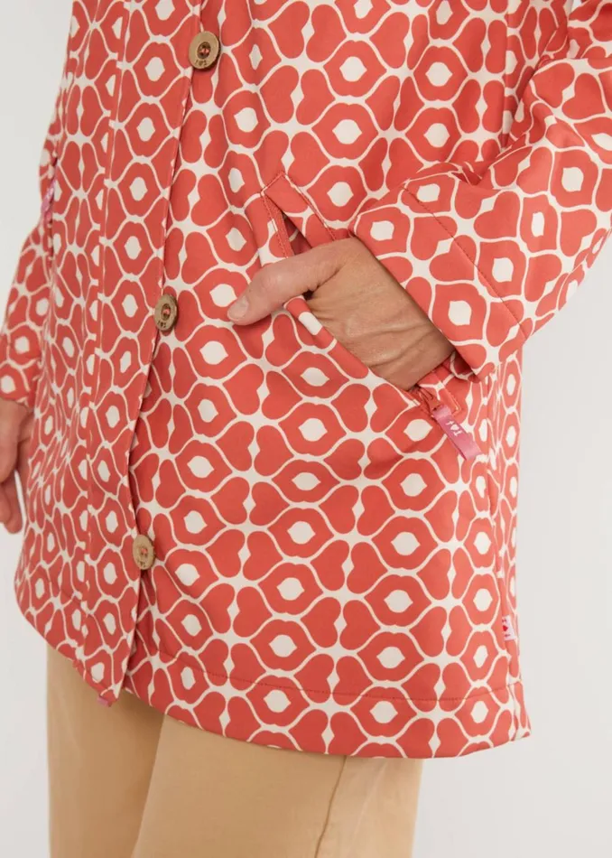 Blutsgeschwister Between Seasons Jacket Wild Weather Red Women Jackets and Coats