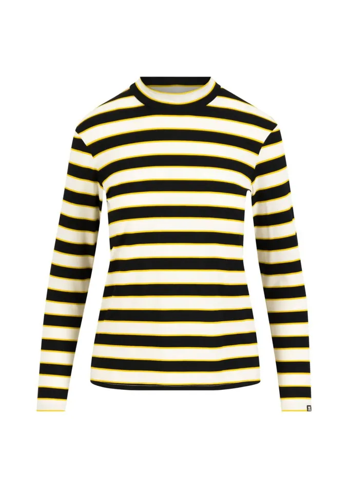 Blutsgeschwister Breton Shirt Lonely Lips Turtle White Women Tops