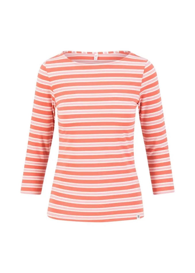 Blutsgeschwister Breton Shirt Oh Marine Red Women Tops