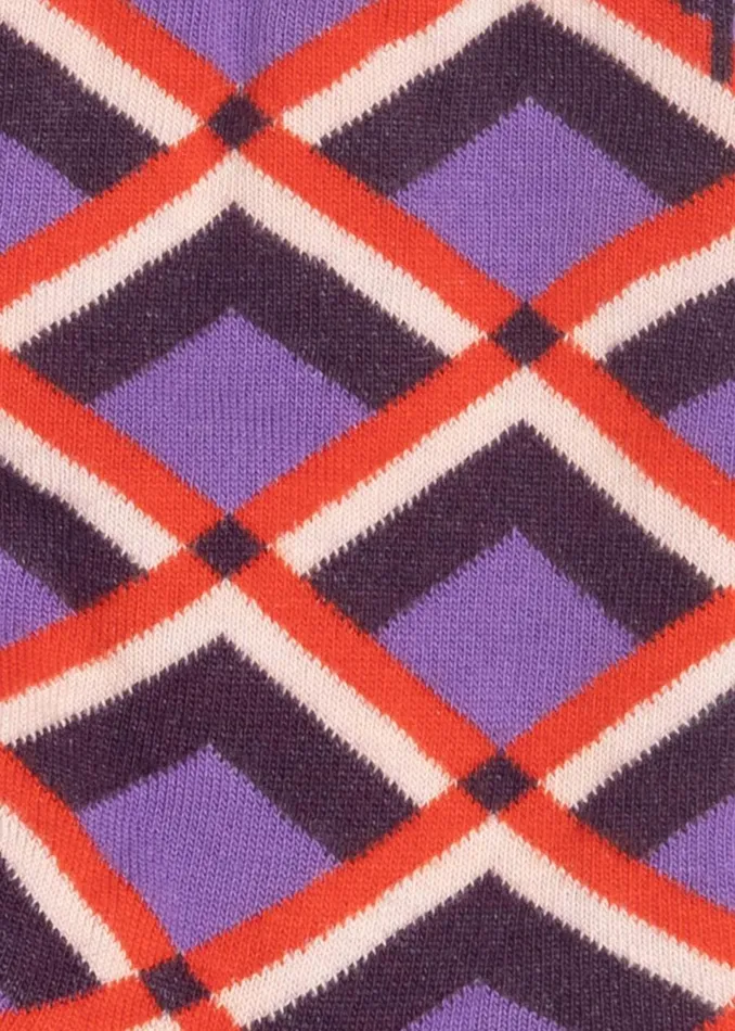 Blutsgeschwister Cotton Socks Sensational Steps Purple Women Socks