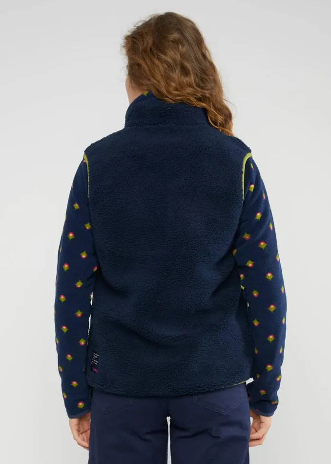 Blutsgeschwister Gilet Smoochy Woods Vest Blue Women Sweatshirts and Hoodies