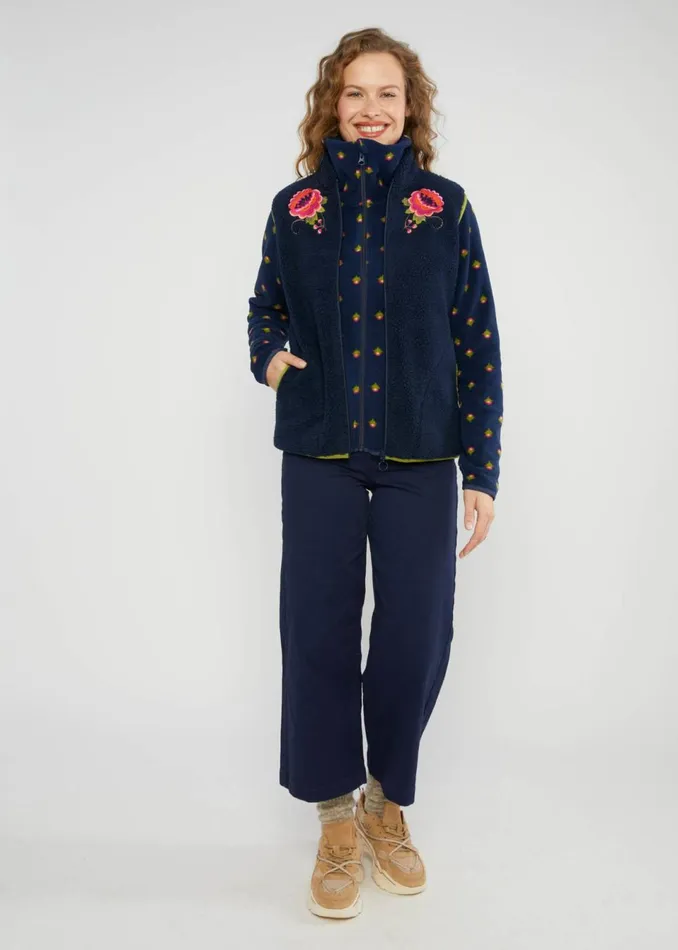 Blutsgeschwister Gilet Smoochy Woods Vest Blue Women Sweatshirts and Hoodies