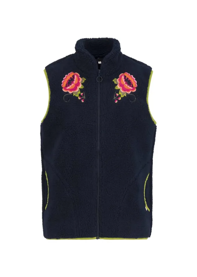 Blutsgeschwister Gilet Smoochy Woods Vest Blue Women Sweatshirts and Hoodies