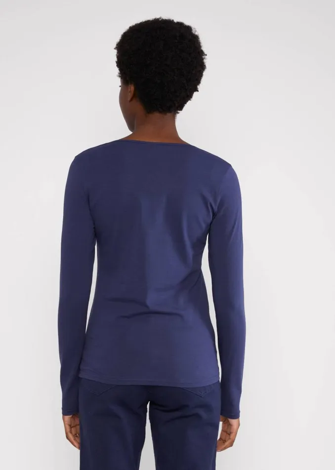 Blutsgeschwister Jersey Top Balconnet Fminin Blue Women Tops