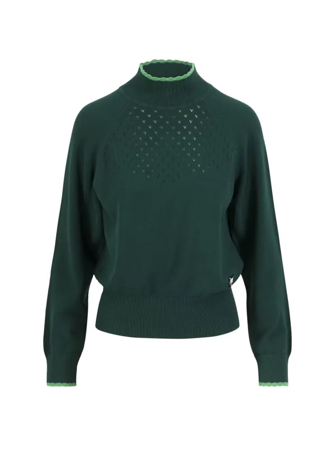 Blutsgeschwister Knitted Jumper Delicious Minds Green Women Knitted Jumpers