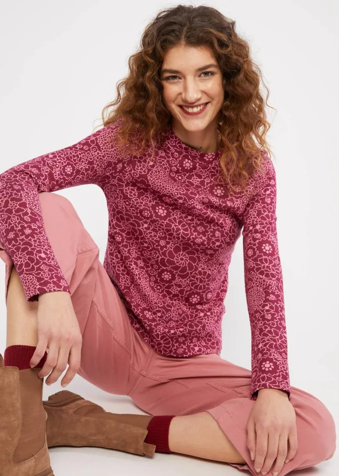 Blutsgeschwister Knitted Top Safe And Warm Turtle Pink Women Knitted Jumpers