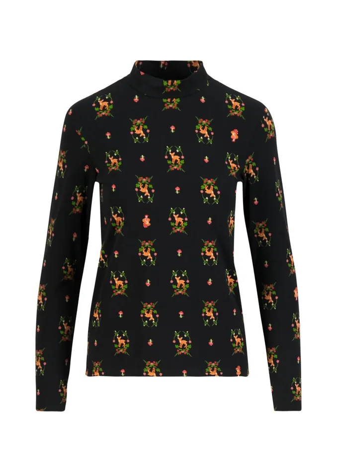 Blutsgeschwister Longsleeve Lonely Lips Turtle Black Women Tops