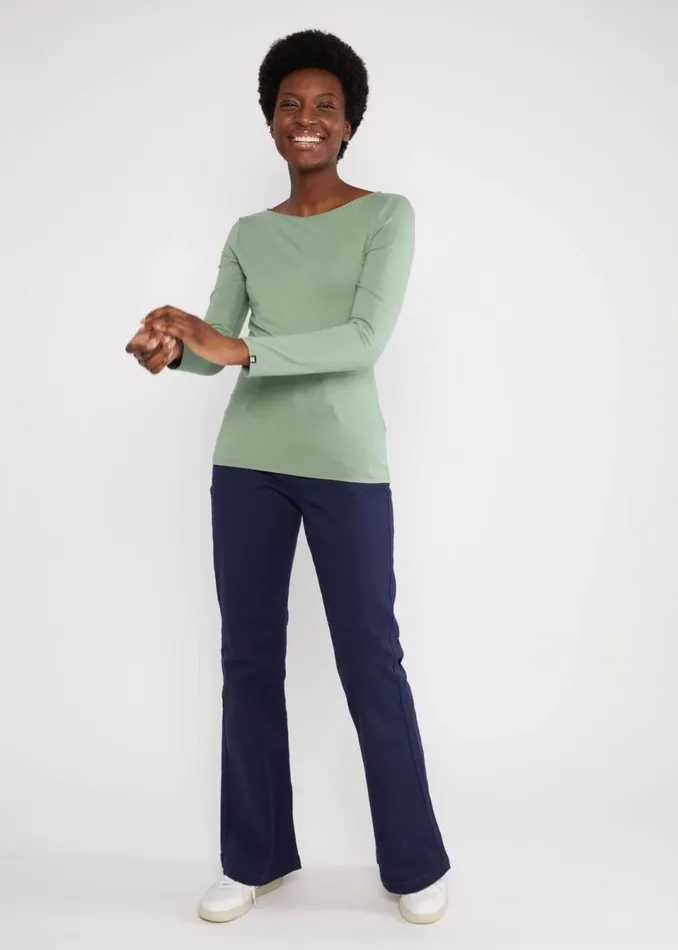 Blutsgeschwister Longsleeve Sweet Sailorette Green Women Tops