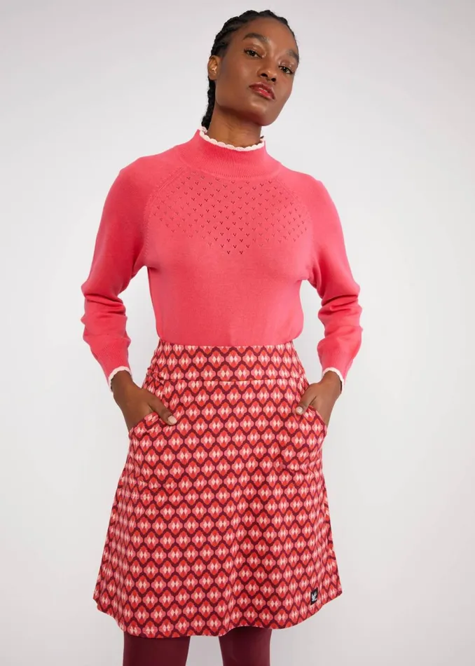 Blutsgeschwister Mini Skirt Sports Lover Red Women Skirts