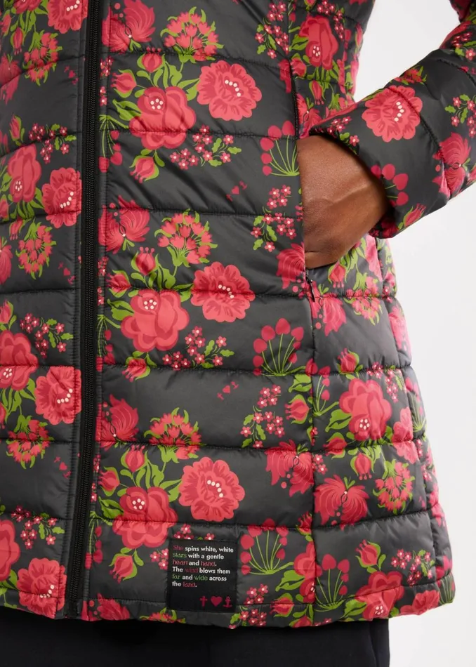 Blutsgeschwister Quilted Jacket No Down Queen Black Women Jackets and Coats