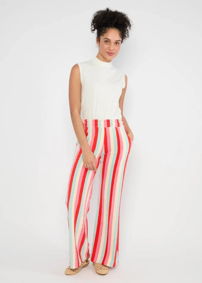 Blutsgeschwister Slacks Bell Bottom Beauty Red Women Trousers