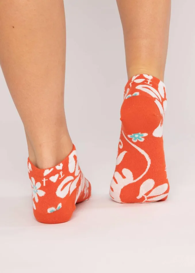 Blutsgeschwister Socks Sensation Steps Snkr Orange Women Socks
