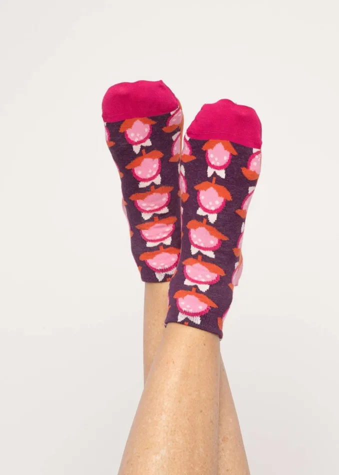 Blutsgeschwister Socks Sensation Steps Snkr Purple Women Other Accessoires