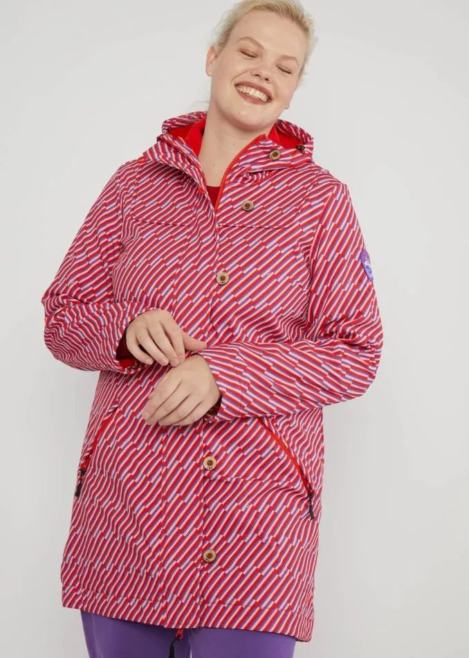 Blutsgeschwister Soft Shell Jacket Wild Weather Purple Women Jackets and Coats