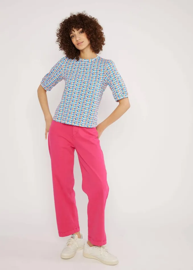 Blutsgeschwister Trousers High Waist Olotte Remade Pink Women Trousers