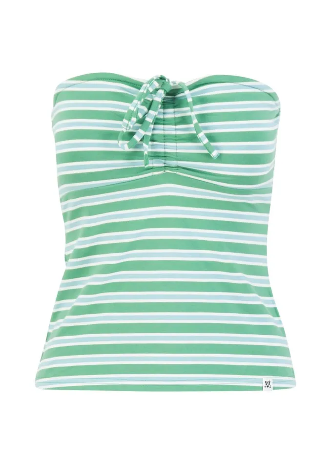 Blutsgeschwister Tube Top Summertime Tube Green Women Tops