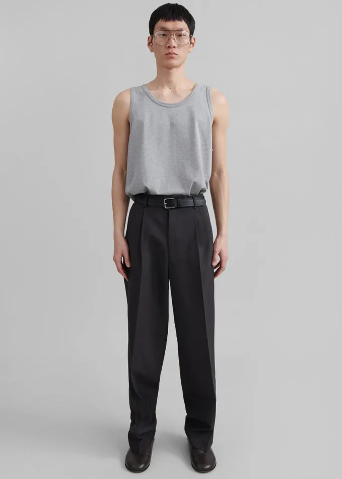 Bottoms Men The Frankie Shop Beo Suit Pants 8211 Dark Grey