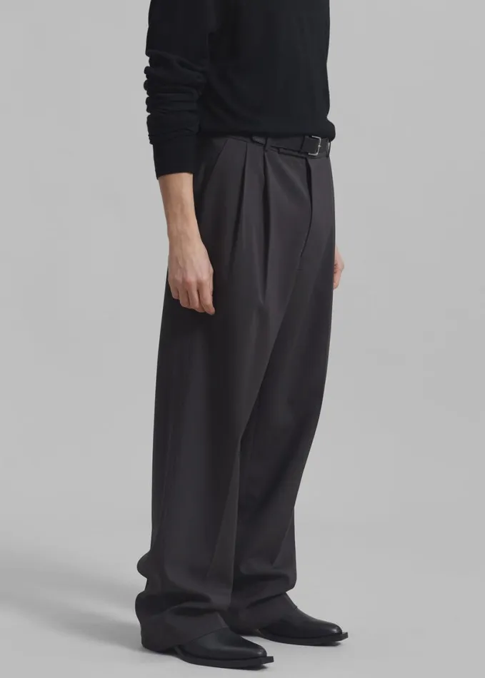 Bottoms Men The Frankie Shop Beo Suit Pants 8211 Dark Grey