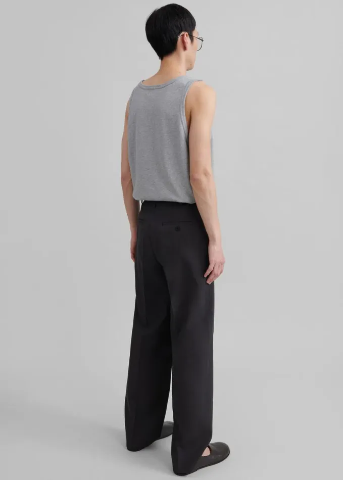 Bottoms Men The Frankie Shop Beo Suit Pants 8211 Dark Grey