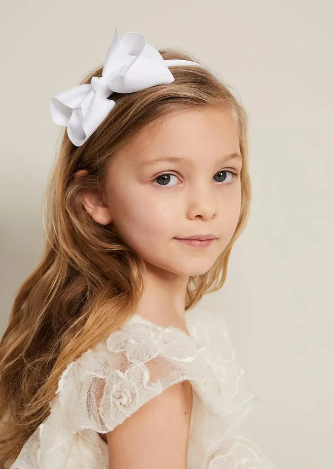 Bow Hair Band and Clip Set White Women Phase Eight Fascinators and Hats