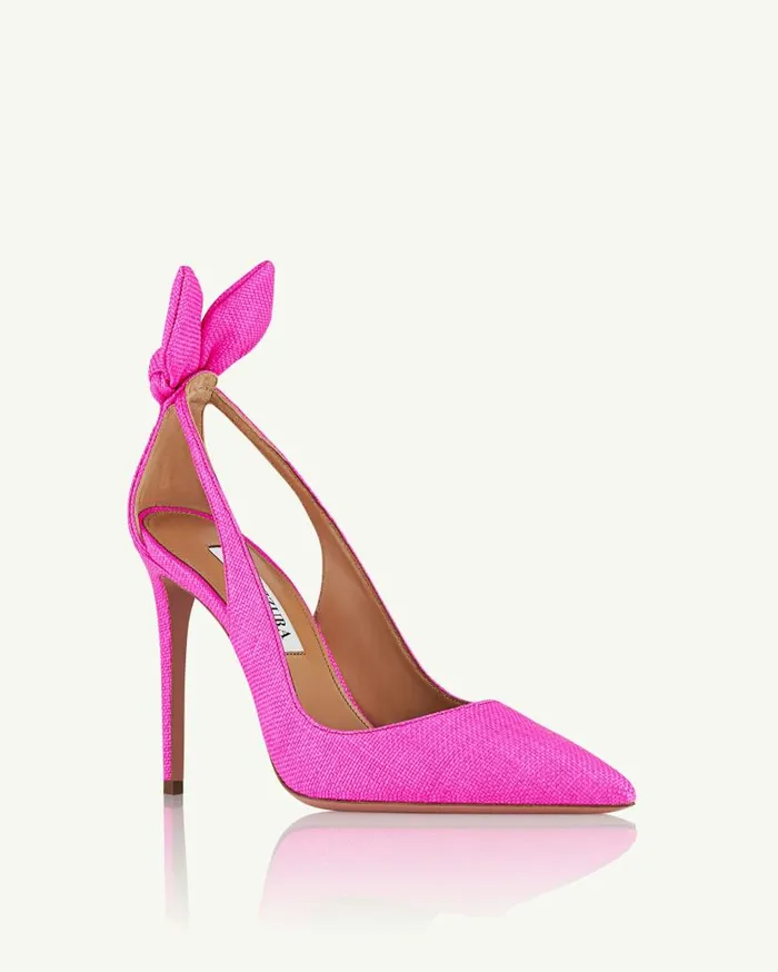 Bow Tie Pump 105 Fuchsia Women Aquazzura Pumps