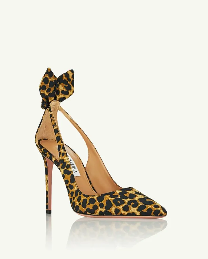 Bow Tie Pump 105 Leopard Women Aquazzura Essentials