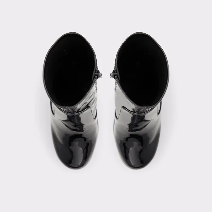 Brejar Black Synthetic Patent Women ALDO Ankle Boots and Booties