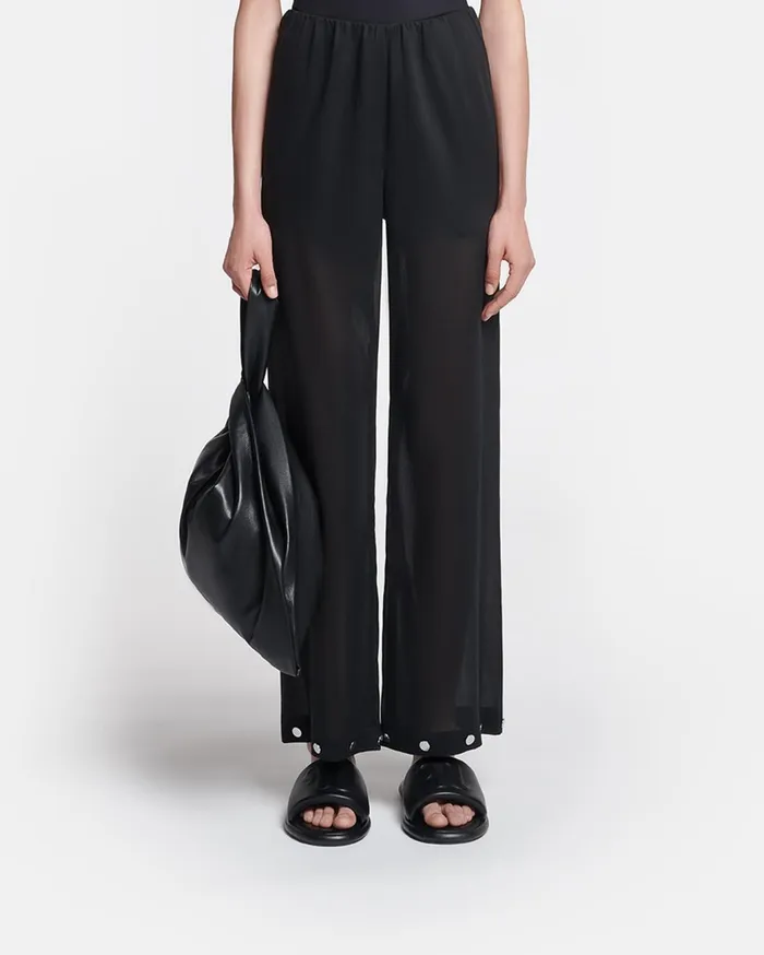 Brenda Studded Organza Pants Black Women Nanushka Bottoms