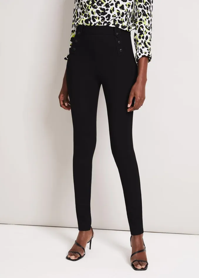 Cammie Ponte Trousers Black Women Phase Eight Trousers