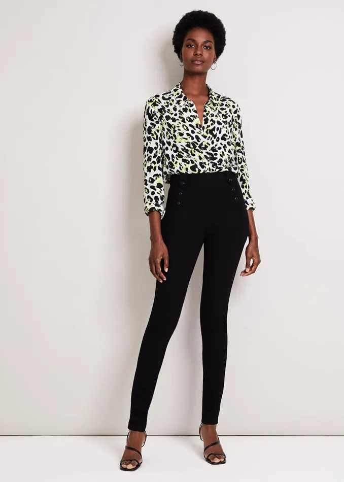Cammie Ponte Trousers Black Women Phase Eight Trousers