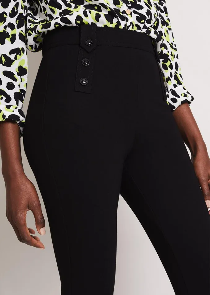 Cammie Ponte Trousers Black Women Phase Eight Trousers