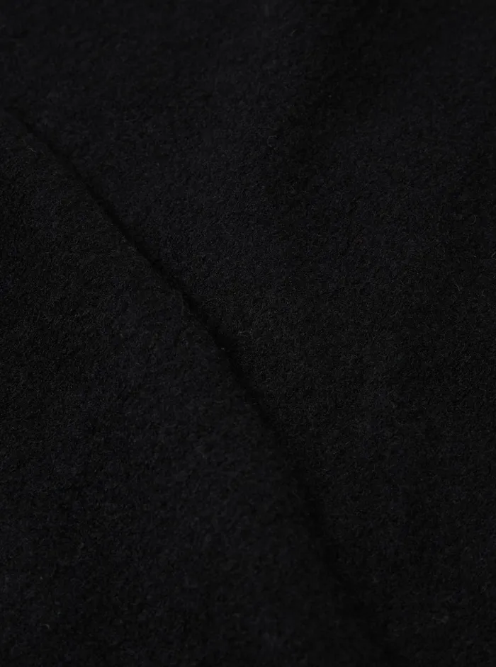 Cardigans Men Universal Works Universal Works Cardigan In Black Wool Fleece