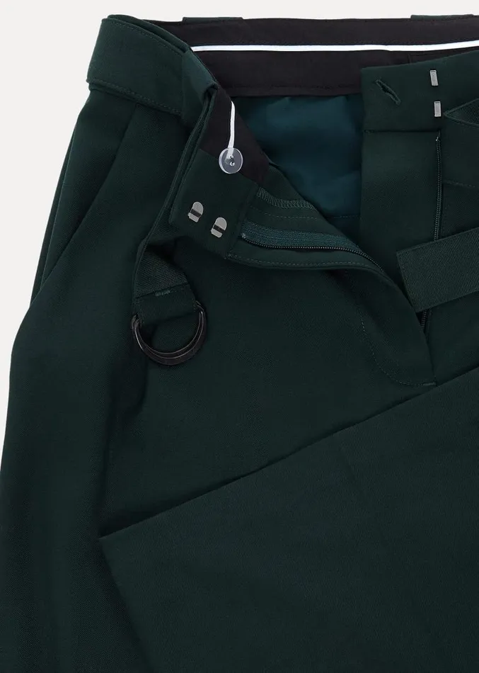 Catira Crepe Wide Leg Trousers Forest Green Women Phase Eight Trousers