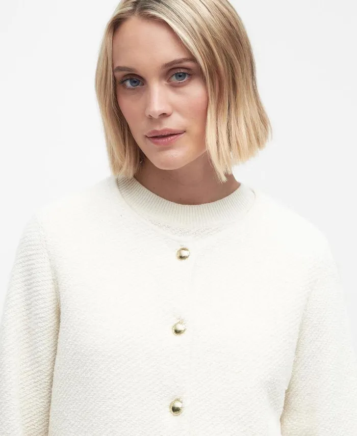 Celeste Cardigan Antique White Women Barbour Cardigans