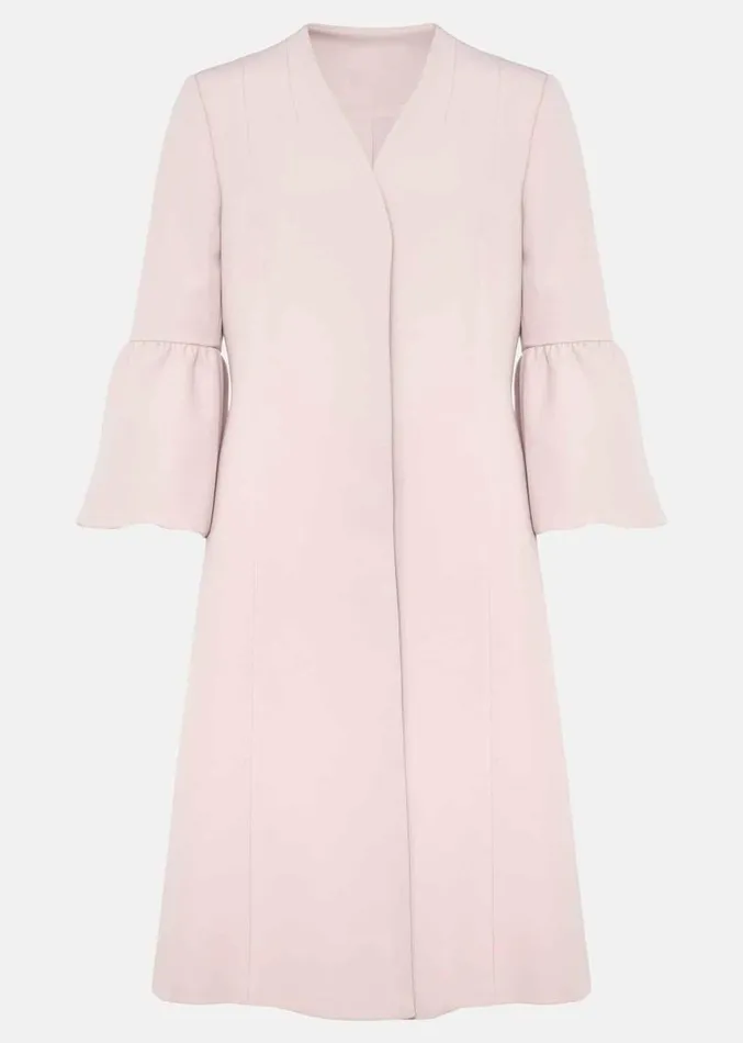 Cheryl Frill Cuff Occasion Coat Antique Rose Women Phase Eight Jackets