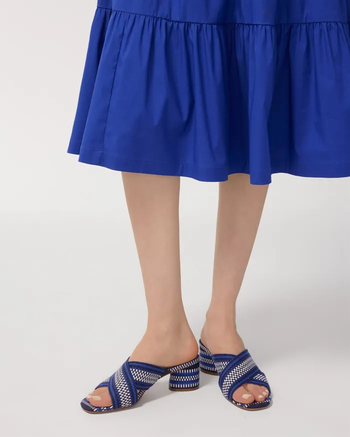Chico039s Crisscross Sandals Blue Grotto Women Shoes