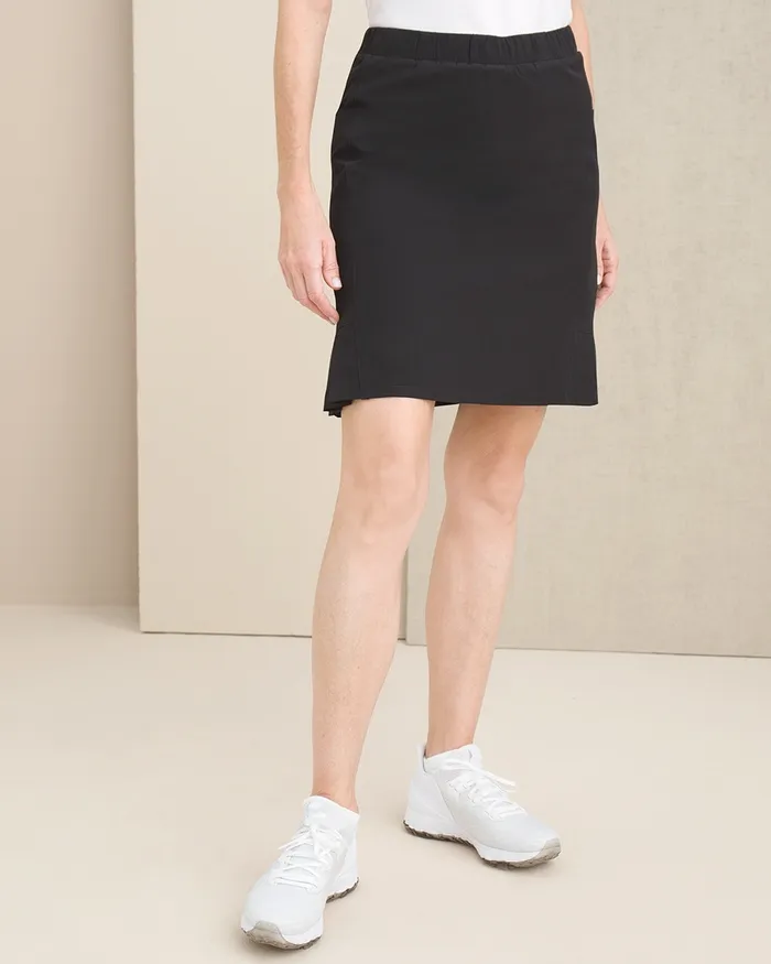 Chico039s Zenergy UPF Pleated Skort Black Women Pants