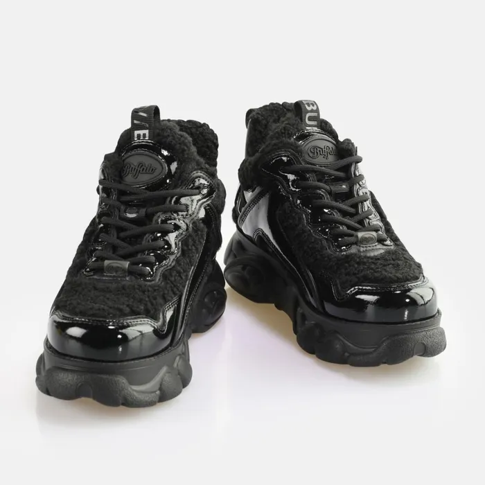 Cld Chain Warm Black Buffalo Boots and AnkleBoots