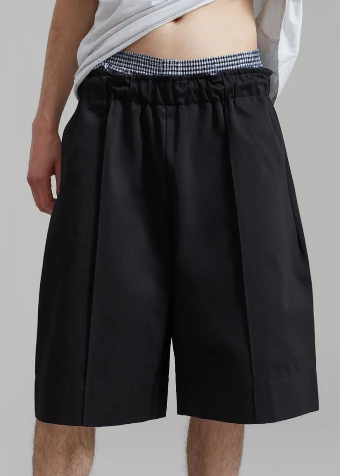Clothing Men The Frankie Shop Adan Bermuda Shorts 8211 Black