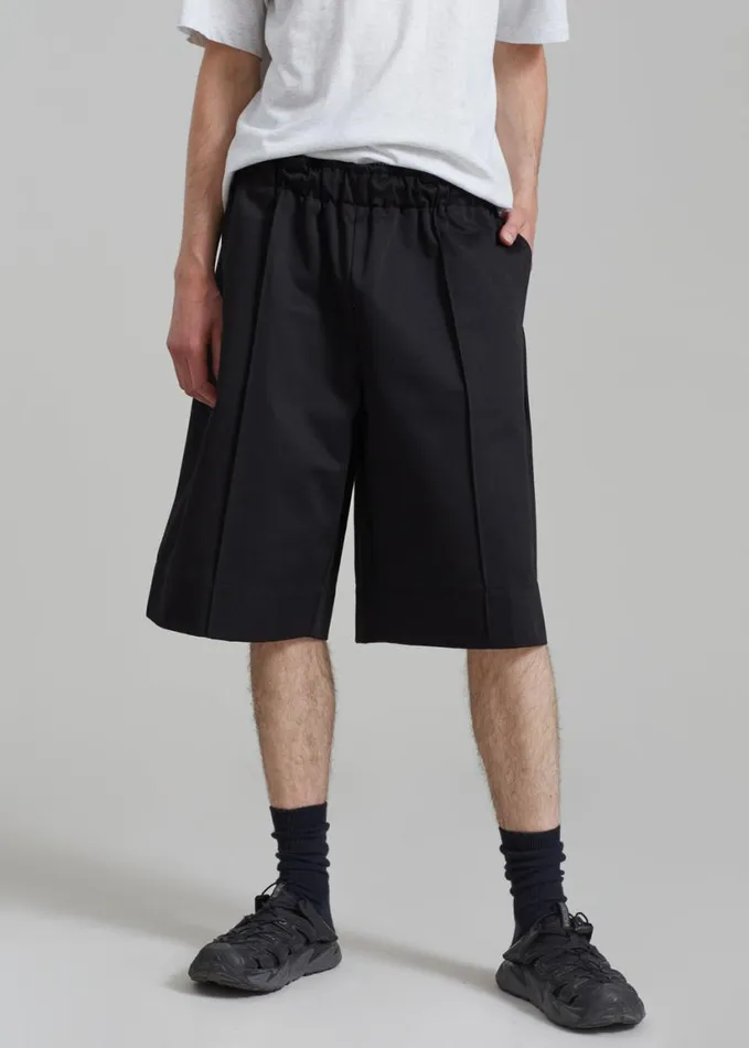 Clothing Men The Frankie Shop Adan Bermuda Shorts 8211 Black