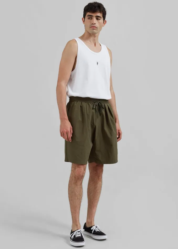 Clothing Men The Frankie Shop Axel Shorts 8211 Khaki
