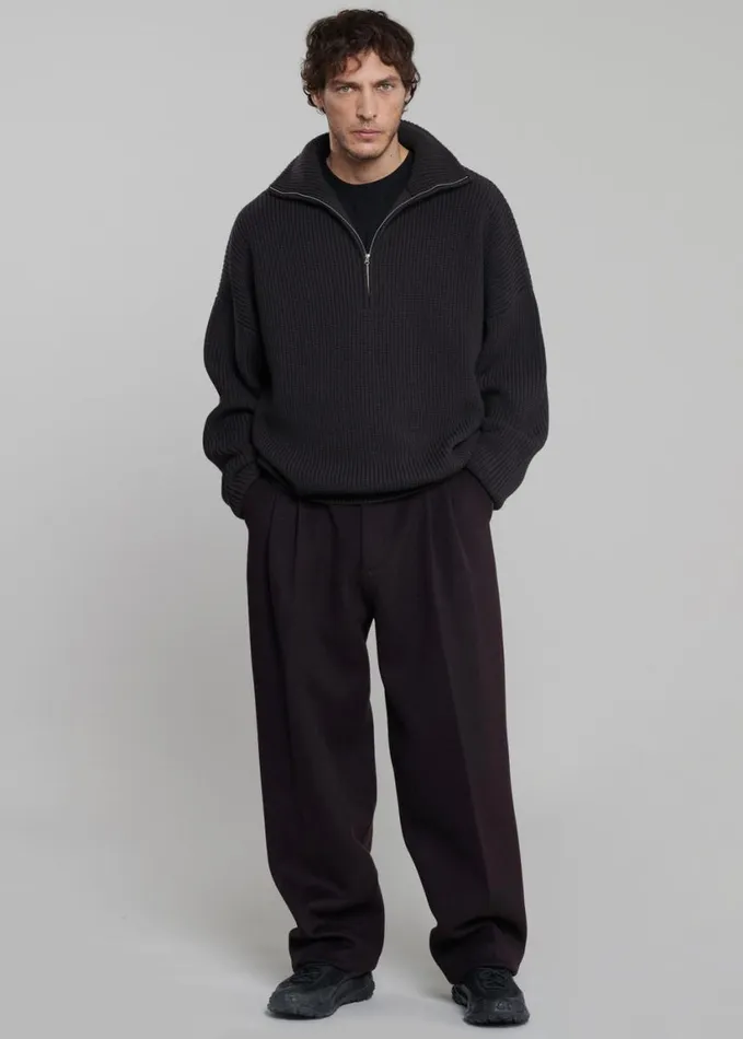 Clothing Men The Frankie Shop Beo Wool Suit Pants 8211 Dark Plum