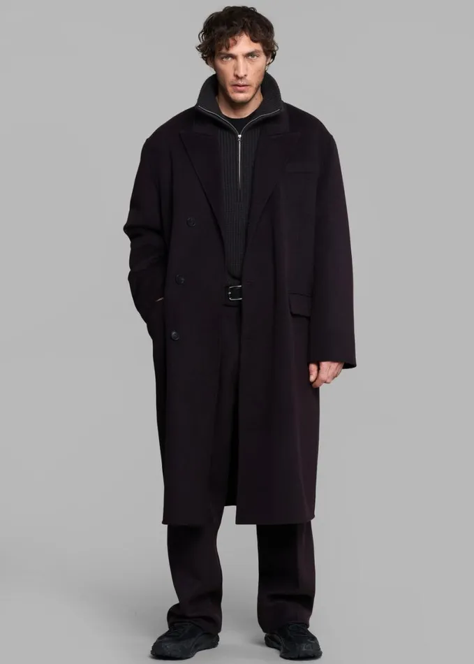 Clothing Men The Frankie Shop Beo Wool Suit Pants 8211 Dark Plum