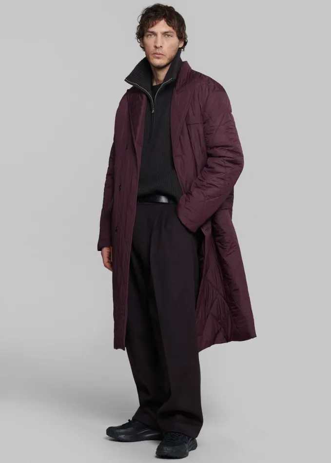 Clothing Men The Frankie Shop Beo Wool Suit Pants 8211 Dark Plum
