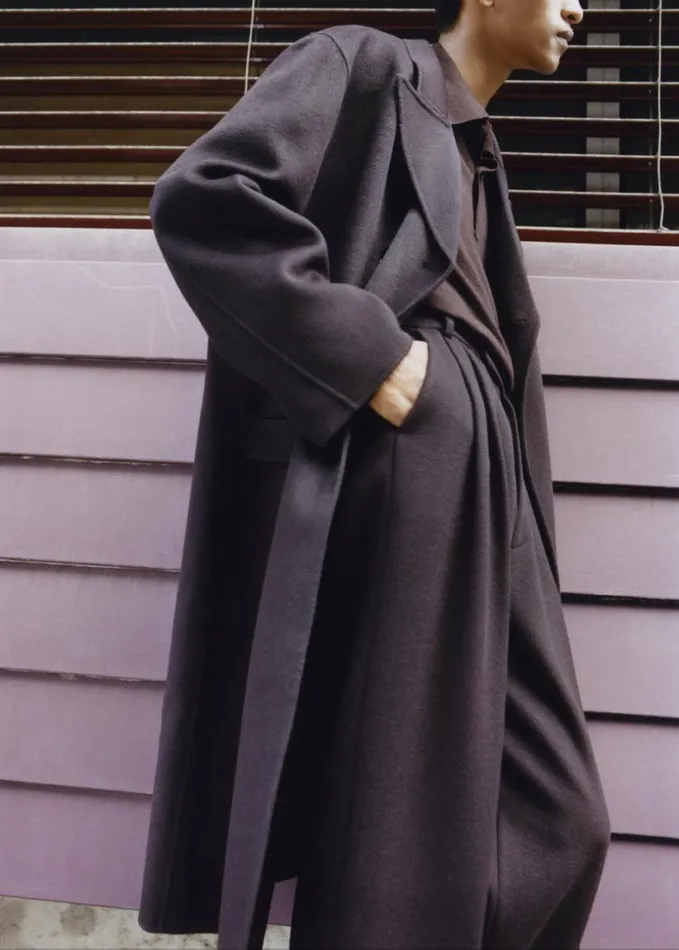 Clothing Men The Frankie Shop Beo Wool Suit Pants 8211 Dark Plum