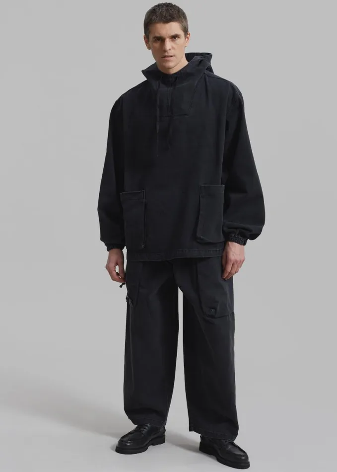 Clothing Men The Frankie Shop Cliff Denim Balloon Pants 8211 Black