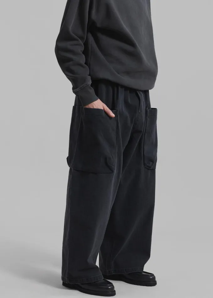 Clothing Men The Frankie Shop Cliff Denim Balloon Pants 8211 Black