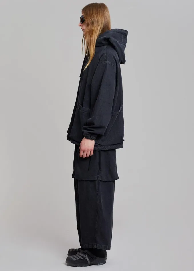 Clothing Men The Frankie Shop Cliff Denim Balloon Pants 8211 Black